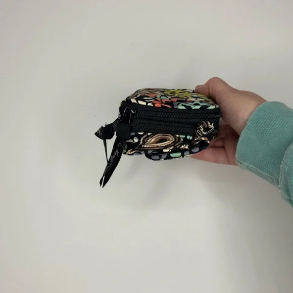 Vera Bradley Floral Patterned Crossbody Mini Bag with Chain Strap - Picture 11 of 12